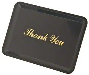 Update International TTP-46 - 4 1/2" x 6 1/2" Imprinted Tip Tray
