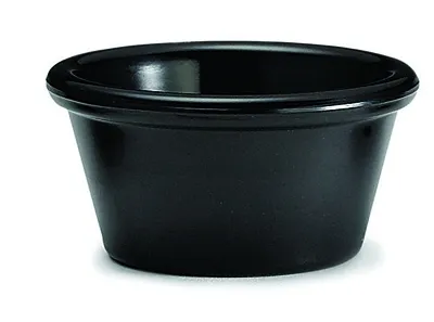 Winco RP-6K - Plain 6 oz. Ramekin, Black 