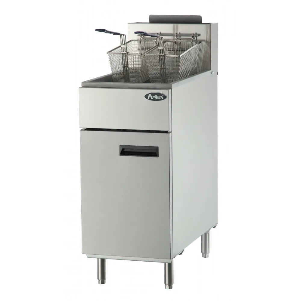 Atosa ATFS-40 - 40 lb. Commercial Stainless Steel Deep Fryer - Liquid Propane