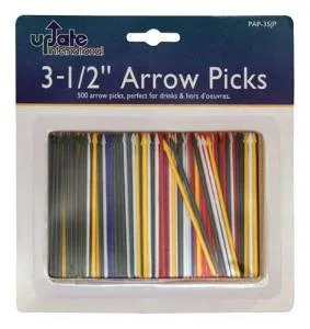 Update International PAP-35JP - 3.5" Plastic Arrow Toothpick