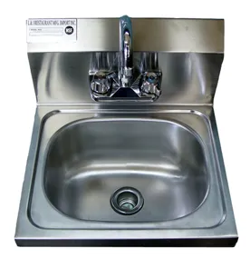Universal WHS1410-5D - Wall Hung Sink w/ Faucet 14" S/S 