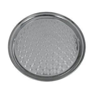 Update International SST-16R - 16" Stainless Steel Round Serving Tray