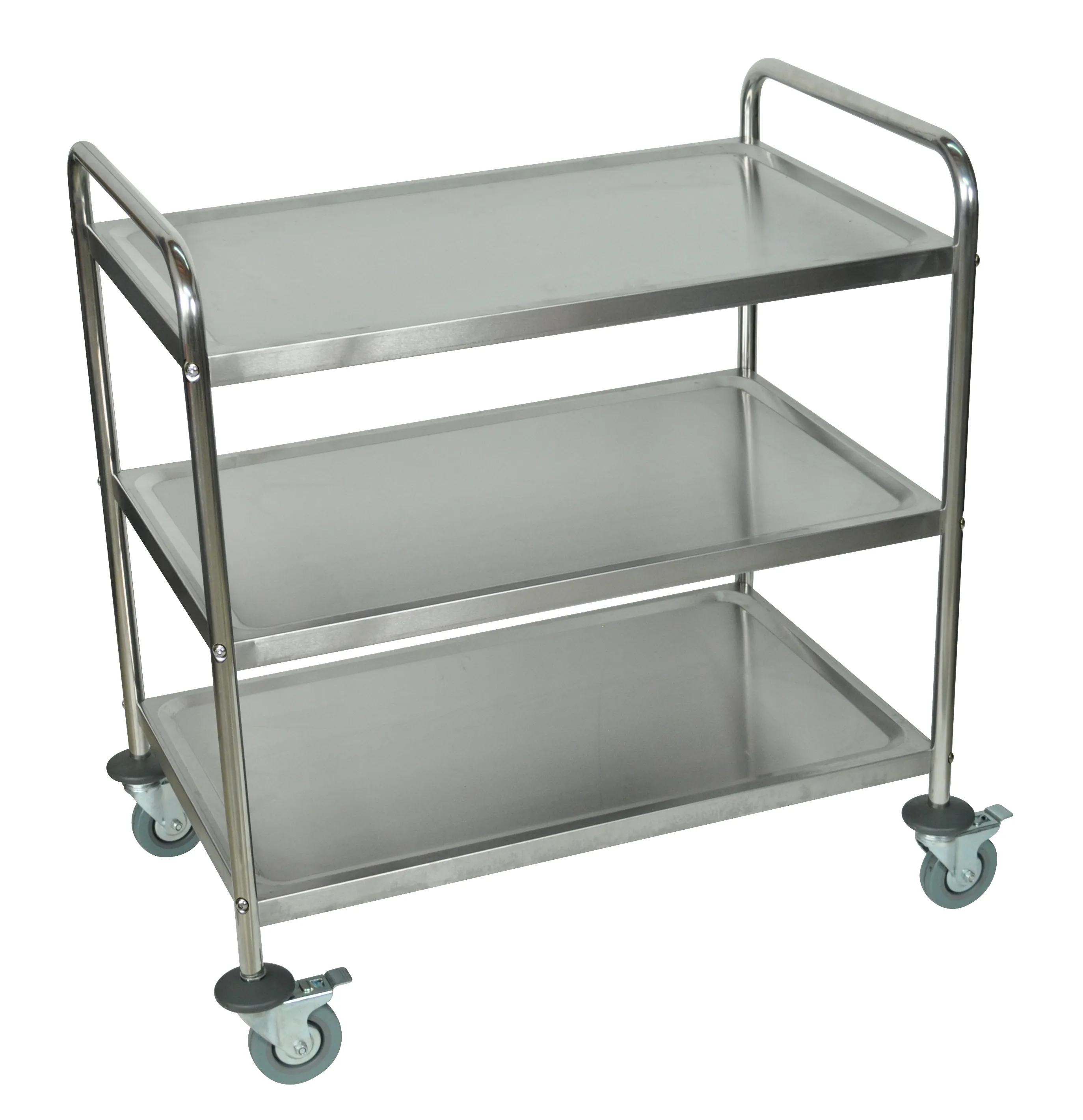 Luxor ST-3 - Stainless Steel Carts - 3 Shelves