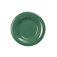 Thunder Group CR006GR - Round Wide Rim Round Plate - Green - 6-1/2" (12 per Case) 