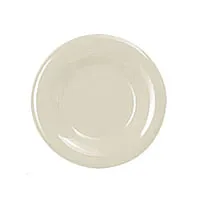 Thunder Group CR007V - Round Wide Rim Round Plate - Ivory - 7-1/2" (12 per Case) 