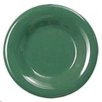 Thunder Group CR012GR - Round Wide Rim Round Plate - Green - 12" (12 per Case) 