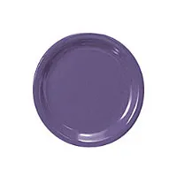 Thunder Group CR106BU - Narrow Rim Round Plate - Purple - 6-1/2"  (12 per Case) 