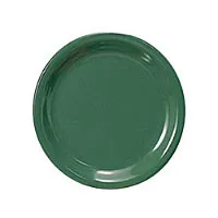 Thunder Group CR107GR - Narrow Rim Round Plate - Green - 7-1/4" (12 per Case) 