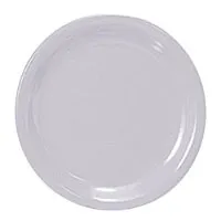 Thunder Group CR110W - Narrow Rim Round Plate - White - 10-1/2" (12 per Case) 