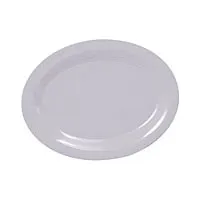 Thunder Group CR209W - Oval Platter - White - 9-1/2" x 7-1/4" (12 per Case) 