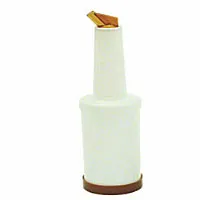 Thunder Group PLSNP02B - Brown Plastic Cocktail Container 2 Qt. 