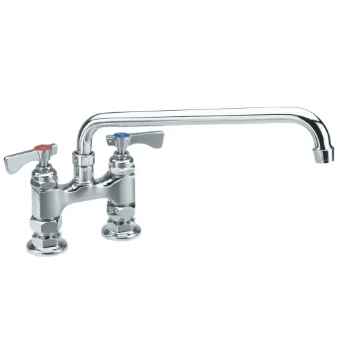 Krowne 15-410L - Royal Series 4" Center Raised Deck Mount Faucet - 10" Spout 