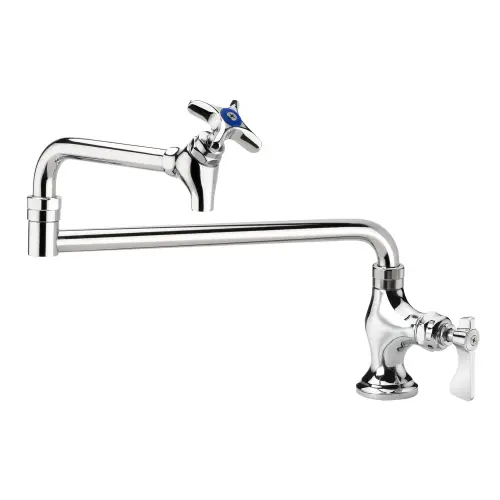 Krowne 16161L - Royal Series Deck Mount Pot Filler Faucet - 12" Jointed Spout - Low Lead