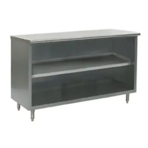 Universal ST-330-96-O - 30" X 96" Stainless Steel Storage Cabinet - Open Front
