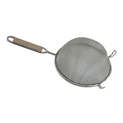 Update International SSM-6/SS - 12.5" x 2.5" x 6.25" - Stainless Steel Medium Single Mesh Strainer   