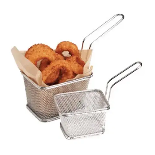 GET Enterprises - 4-81868 - Stainless Steel Double Serving Fry Basket