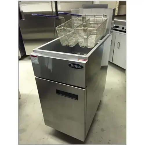 Atosa ATFS-50 - 50 lb. Commercial Stainless Steel Deep Fryer - Natural Gas