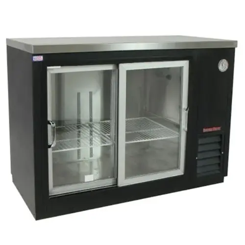 Universal Coolers BB48G - 48" Back Bar Cooler - Glass Sliding Doors 