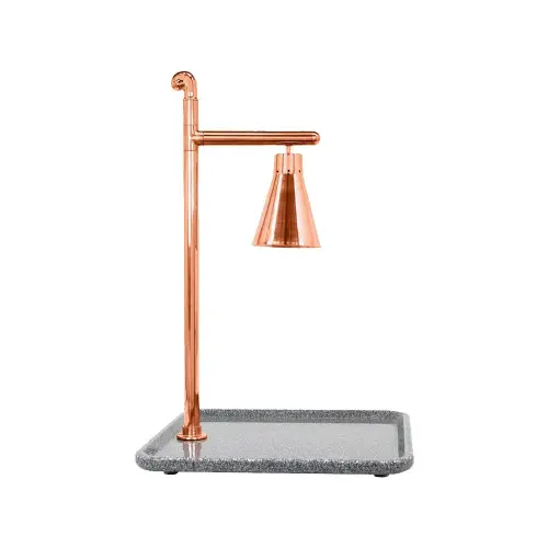 Buffet Enhancements - 010HCL-GG24SQCP - Classic 24" Carving Station - Copper Coat - Round Base in Grey Granite