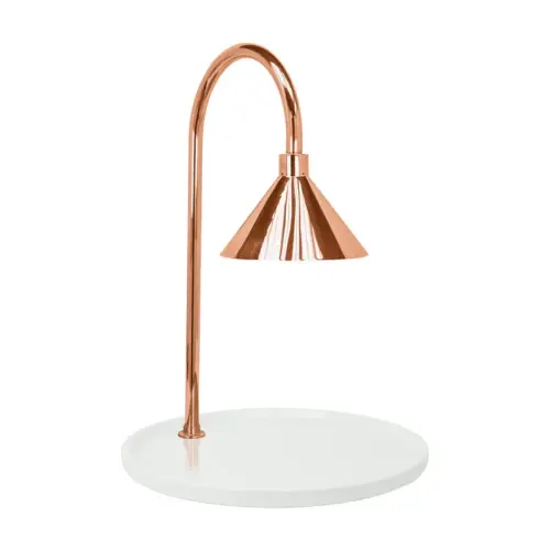 Buffet Enhancements - 010HCLW-WG30RDCP - Contemporary 30" Carving Station - Copper Powder Coat - Round Base in White Granite Base