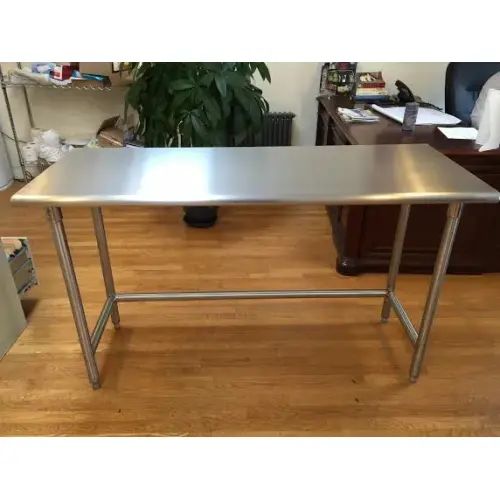 Universal SS2472-CB - 72" X 24" Stainless Steel Work Table W/ Stainless Steel Cross Bar