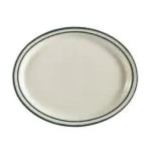 C.A.C. China CES-13 - Emerald Platter - (1 Dozen per Case)