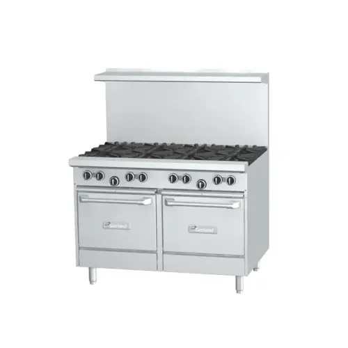 Garland G48-8CS - 8 Burner Gas Range - (1) Convection Oven - (1) Storage Base