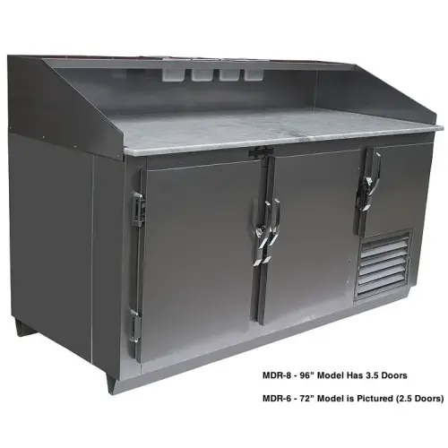Universal Coolers MDR-8 - 96" Refrigerated Pizza Dough Retarder Table - Marble Top 
