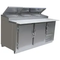 Universal Coolers MPP-6 - 72" Pizza Prep Table - Marble Top