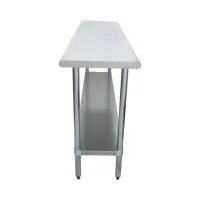 Universal SG1872 - 72" X 18" Stainless Steel Work Table W/ Galvanized Under Shelf