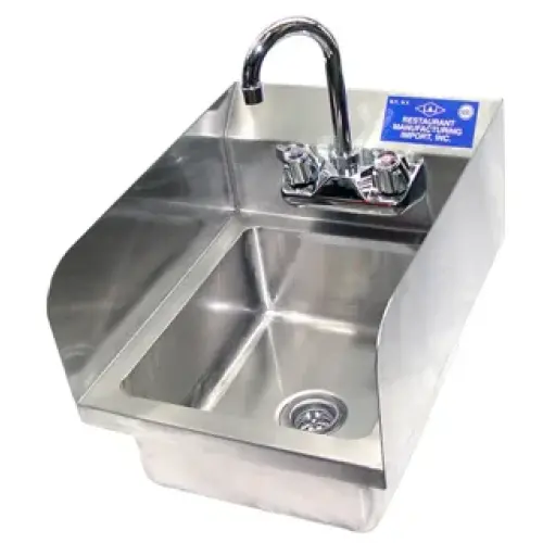 Universal WHS-1612-5D-2 - Wall Hung Hand Sink W/ Faucet - 16"