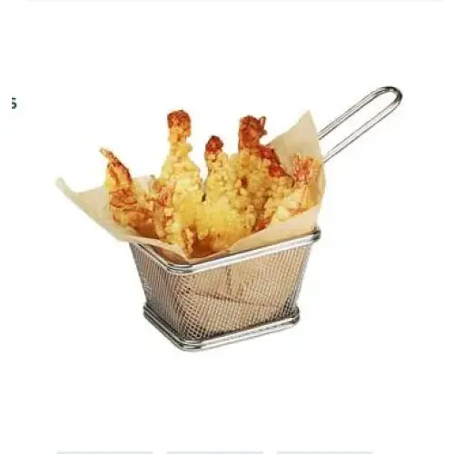 GET Enterprises - 4-T1020 - 5 1/2" Mini Brown Inserts for Small Fry Baskets - Case of 2000