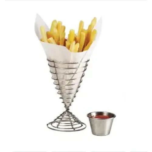 Clipper Mill - 4-88068 - Stainless Steel Bistro Fry Cone