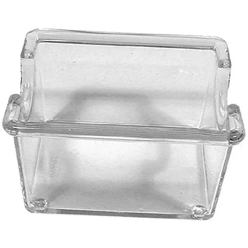 Update International SPH-CL - 3" x 2.5" x 2" - Plastic Sugar Packet Holder - 2-Inch - Clear  