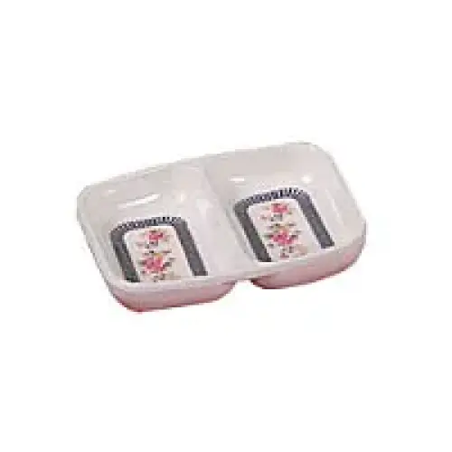 Thunder Group Twin Sauce Dish - Rose Collection 2-3/4" (24 per Case) [1102AR]
