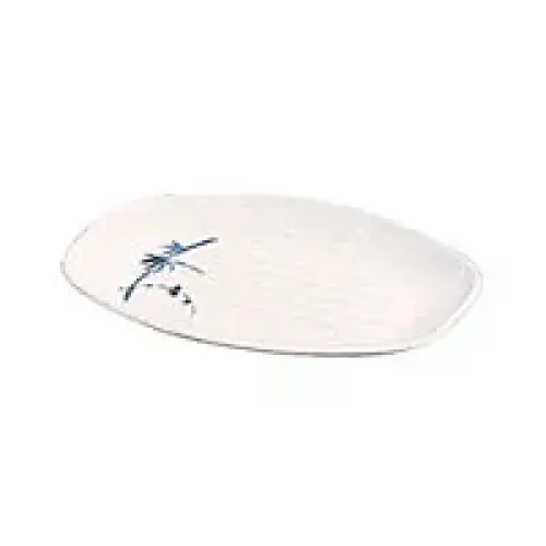 Thunder Group Teriyaki Tray - Blue Bamboo Collection 9" x 6-1/2" (12 per Case) [2309BB]