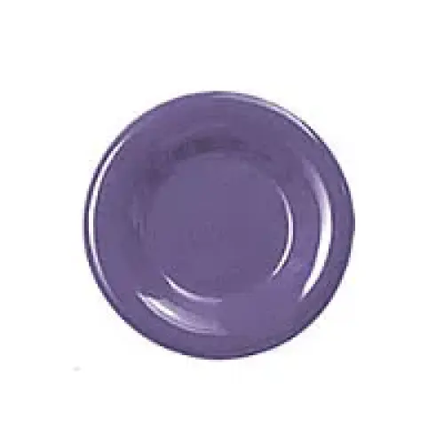 Thunder Group Round Wide Rim Round Plate - Purple - 6-1/2"  (12 per Case) [CR006BU]