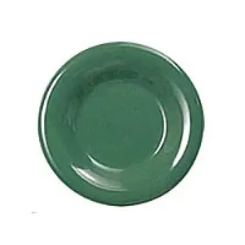 Thunder Group Round Wide Rim Round Plate - Green - 7-1/2"  (12 per Case) [CR007GR]