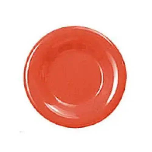 Thunder Group Round Wide Rim Round Plate - Red - 7-1/2"  (12 per Case) [CR007RD]