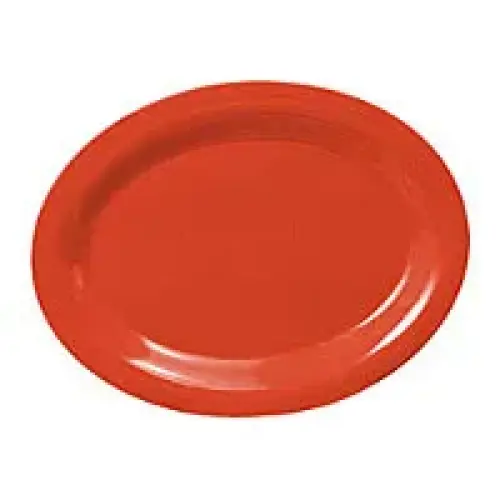 Thunder Group Oval Platter - Orange - 12" x 9" (12 per Case) [CR212RD]