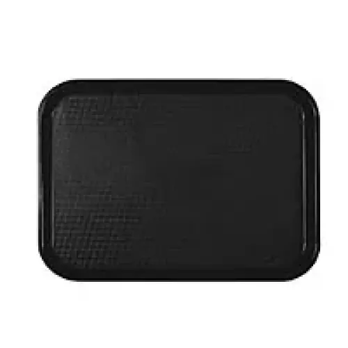 Thunder Group Black Fast Food Tray 12" x 16-1/4" [PLFFT1216BK] 
