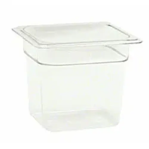 Thunder Group Sixth-Size Polycarbonate Solid Food Pans 6" (12 per Case) [PLPA8166]