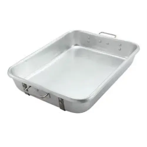Winco Double Roast Pan W/Straps, 18" X 24", Aluminum [ALRP-1824]