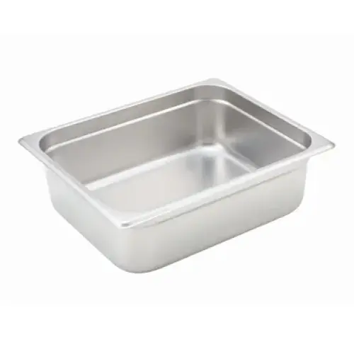 Winco Half Size Anti-Jam Steam Pan- 4" Deep [ SPJH-204]